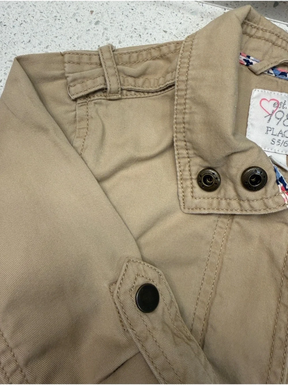 Girls children’s place safari style jacket - Sz 5/6